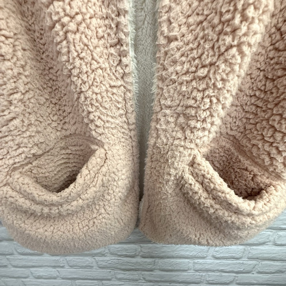 Me Jane Womens Sz S Pink Jacket Boho Faux Fur Fluffy Teddybear Sherpa Soft Coat - Picture 11 of 16